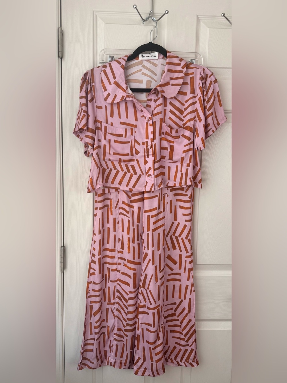 Anthropology Self Contrast 2 piece Pant Set NWT- read description